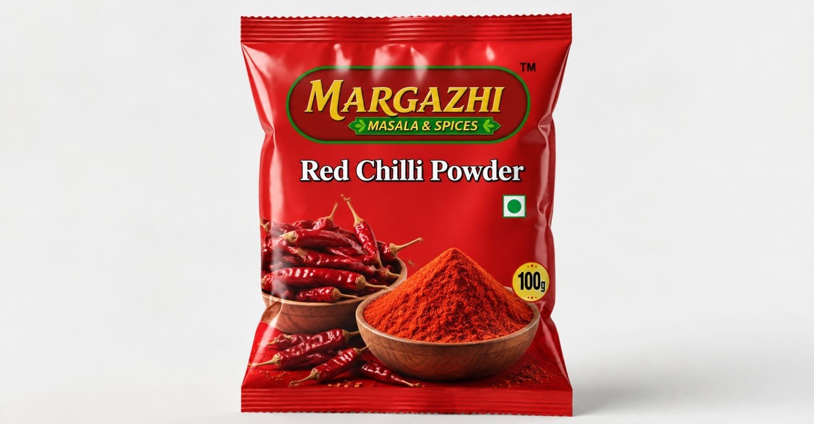 Vibrant red chilli powder in a bowl